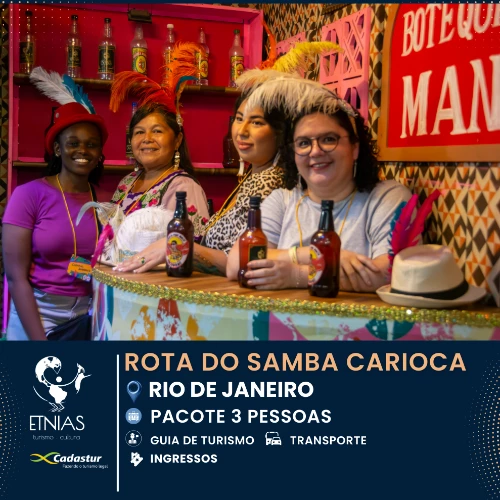 Rota do Samba Carioca - 3 Pessoas