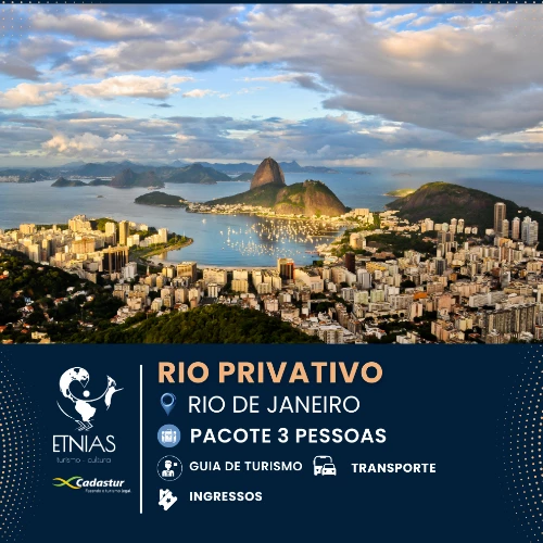 Passeio no Rio - PRIVATIVO 3 PESSOAS